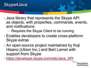 Skype Public APIs and Developer Services