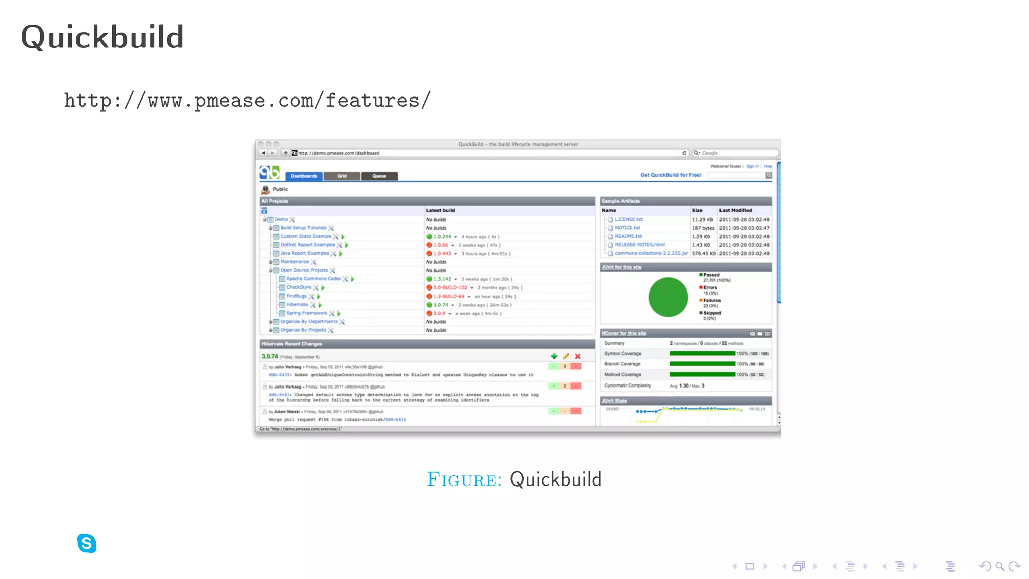 Quickbuild

  http://www.pmease.com/features/




                                Figure: Quickbuild
 