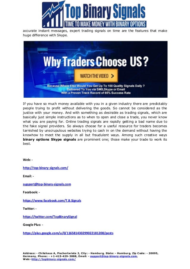 Skype binary signals for better trading by John Price - Issuu