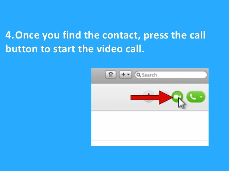 Instructions using Skype