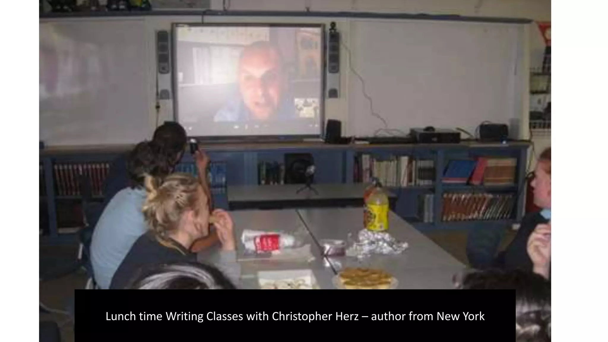 Lunch time Writing Classes with Christopher Herz – author from New York
 
