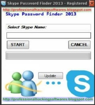 Skype Password Finder 2013