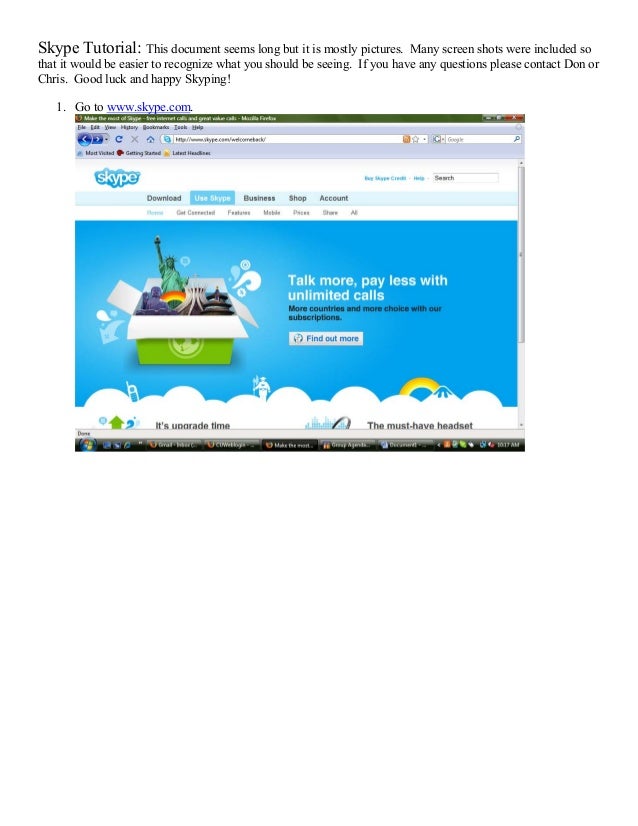 Skype tutorial Skype tutorial