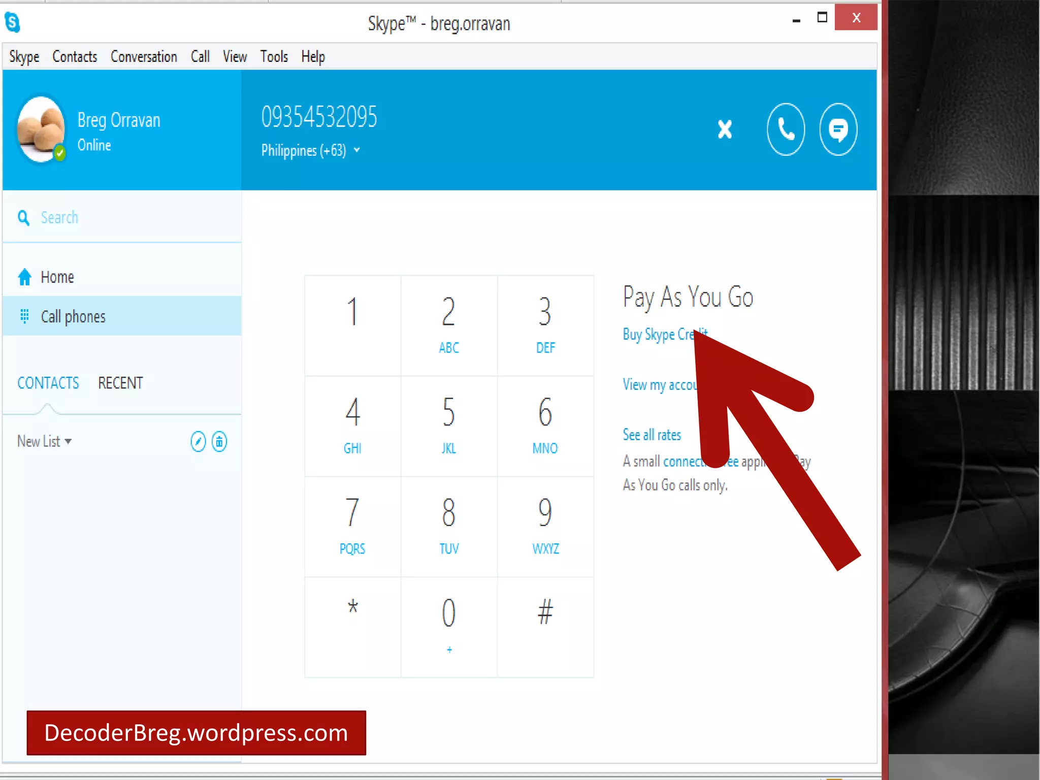 You may 
contact 
someone’s 
telephone or 
mobile 
DecoderBreg.wordpress.com 
 