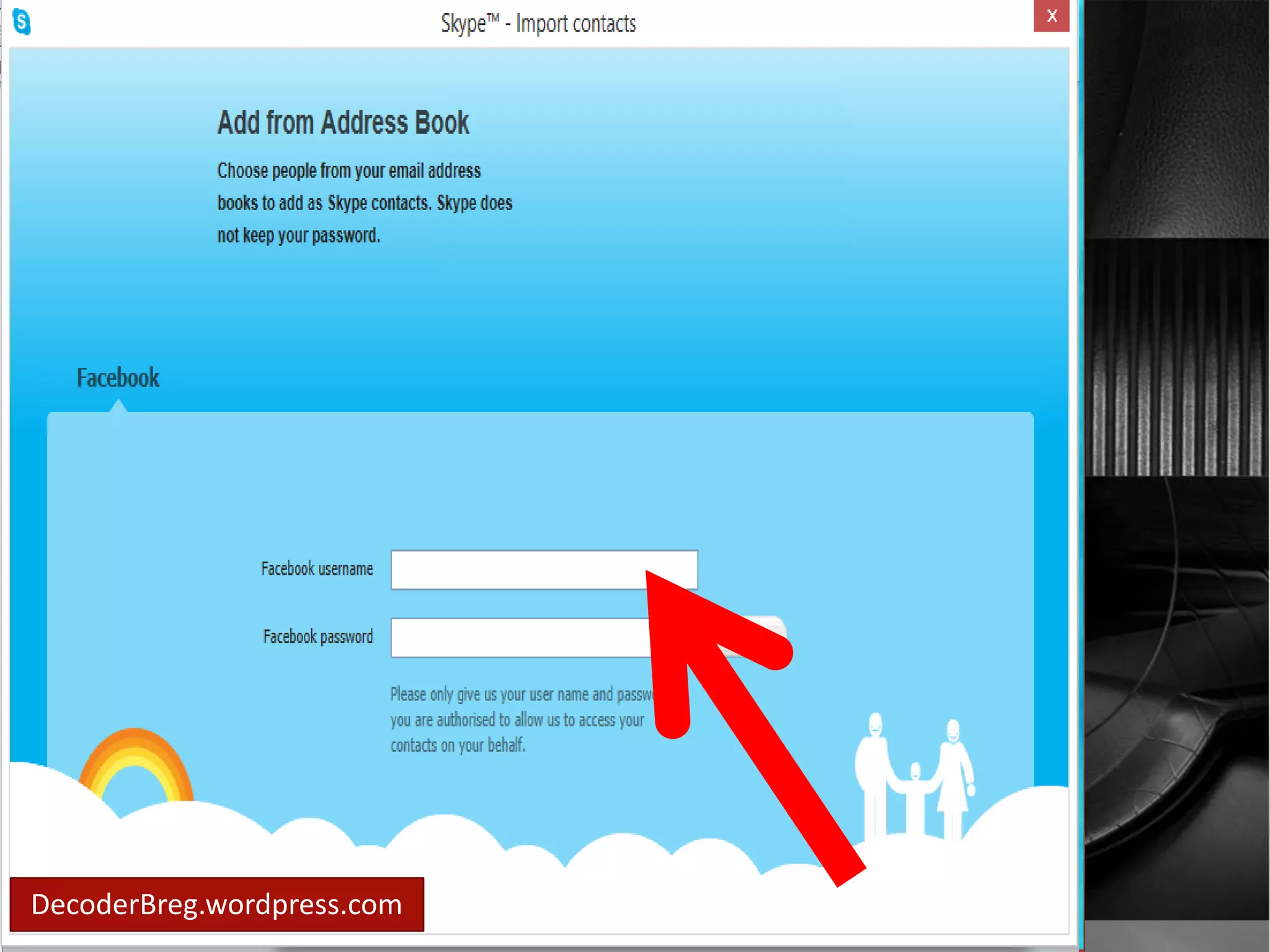 Import contact will 
show.. 
DecoderBreg.wordpress.com 
 