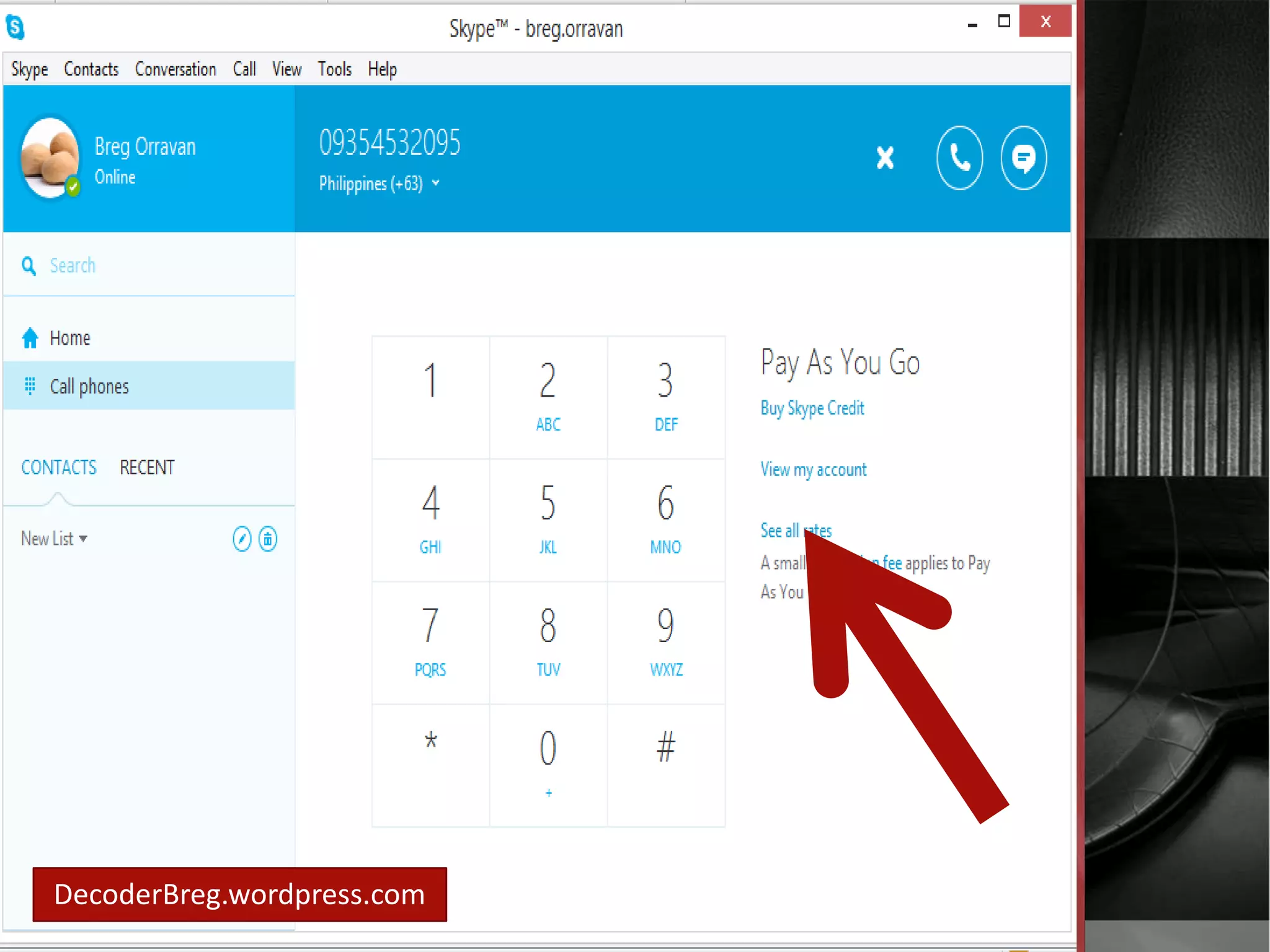 You may 
contact 
someone’s 
telephone or 
mobile 
DecoderBreg.wordpress.com 
 