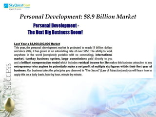 Personal Development: $8.9 Billion Market 