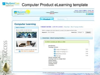 Computer Product eLearning template 