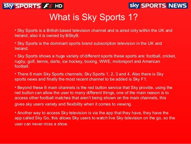 Watch Sky Sports Red Button Sky Sports Can You Use The Red