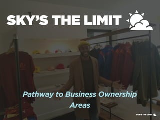 Pathway to Business Ownership
Areas
 