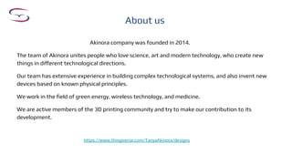 Our contacts
site: https://www.akinora.com/
mail: akinora13@gmail.com
skype: vasp13
CEO Akinora Tetiana Bulgakova
https://...