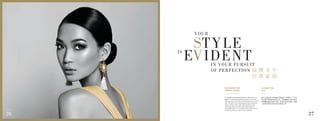 DESIGNED FOR
URBAN LIVING
A thoughtfully designed layout allows you to
plan for everything that you want in a home.
Light up your life with unmatched views of the
city. Discover how living spaces and outdoor
areas come to life with natural light in the
morning, and how the home becomes an
irresistible place of comfort that invites you to
unwind as the sun sets in the evening.
专为城市生活
设计
精心打造的设计风格满足您居家的一切需求。无与伦
比的城市景观照亮您的生活。寻找晨曦的自然光是如
何唤醒起居室和室外空间，探寻日落后的夜晚，温馨
之家是如何吸引您走进如此舒适之所。
YOUR
IS
IN YOUR PURSUIT
OF PERFECTION
TYLE
E IDENT
琼 楼 玉 宇
经 典 家 居
27
26
 