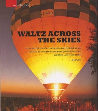 Skywaltz Hot Air Balloon Rides in India