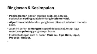 Dasar Algoritma dan Pemrograman Berbasis Python | PDF