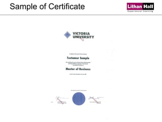 Sample of Certificate 