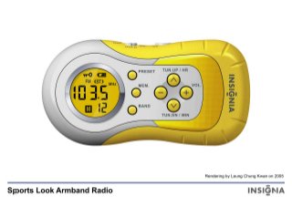 Color Rendering ➔ Sports Look Armband Radio