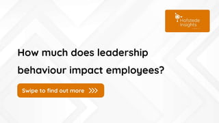 How much does leadership behaviour impact employees?