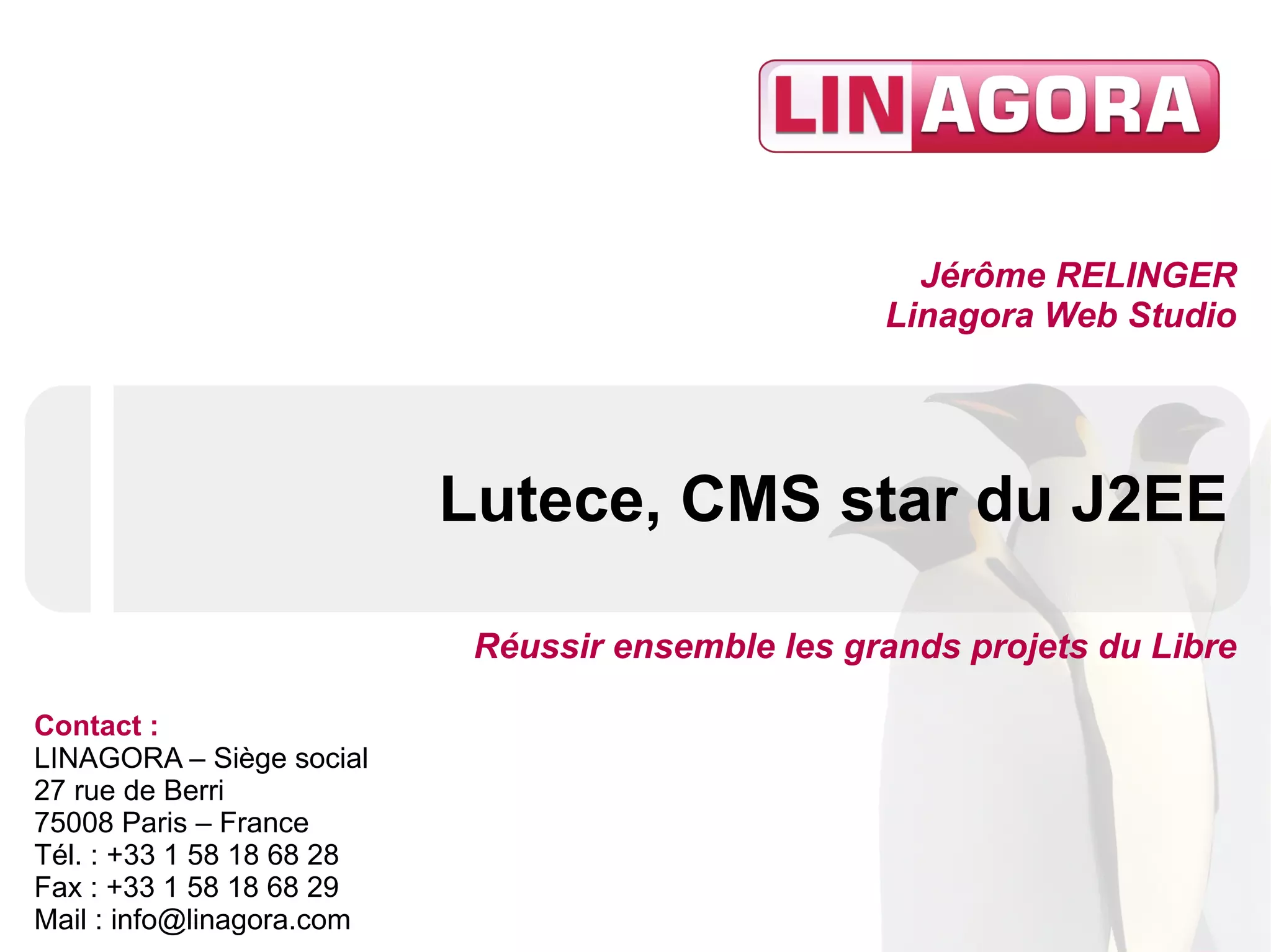 Lutece, CMS star du J2EE