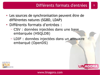 Alimentation et synchronisation d'annuaires LDAP