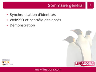 WebSSO, synchronisation et contrôle des accès via LDAP