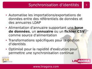 WebSSO, synchronisation et contrôle des accès via LDAP