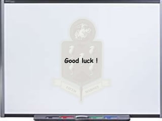 Good luck !
 
