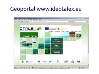 Geoportal www.ideotalex.eu
 