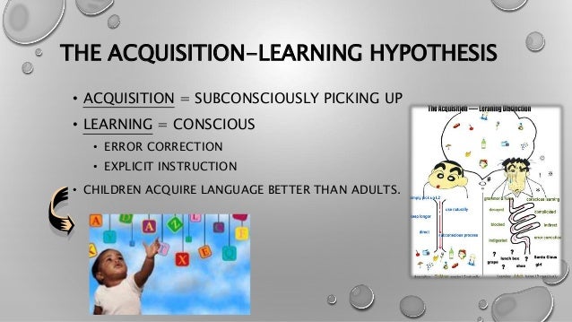 Acquisitionlearning hypothesis