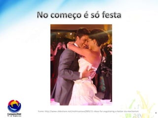 No começo é sófestawww.companyweb.com.brFonte: http://www.slideshare.net/mshrivastava2005/11-ideas-for-negotiating-a-better-sla-mechanism