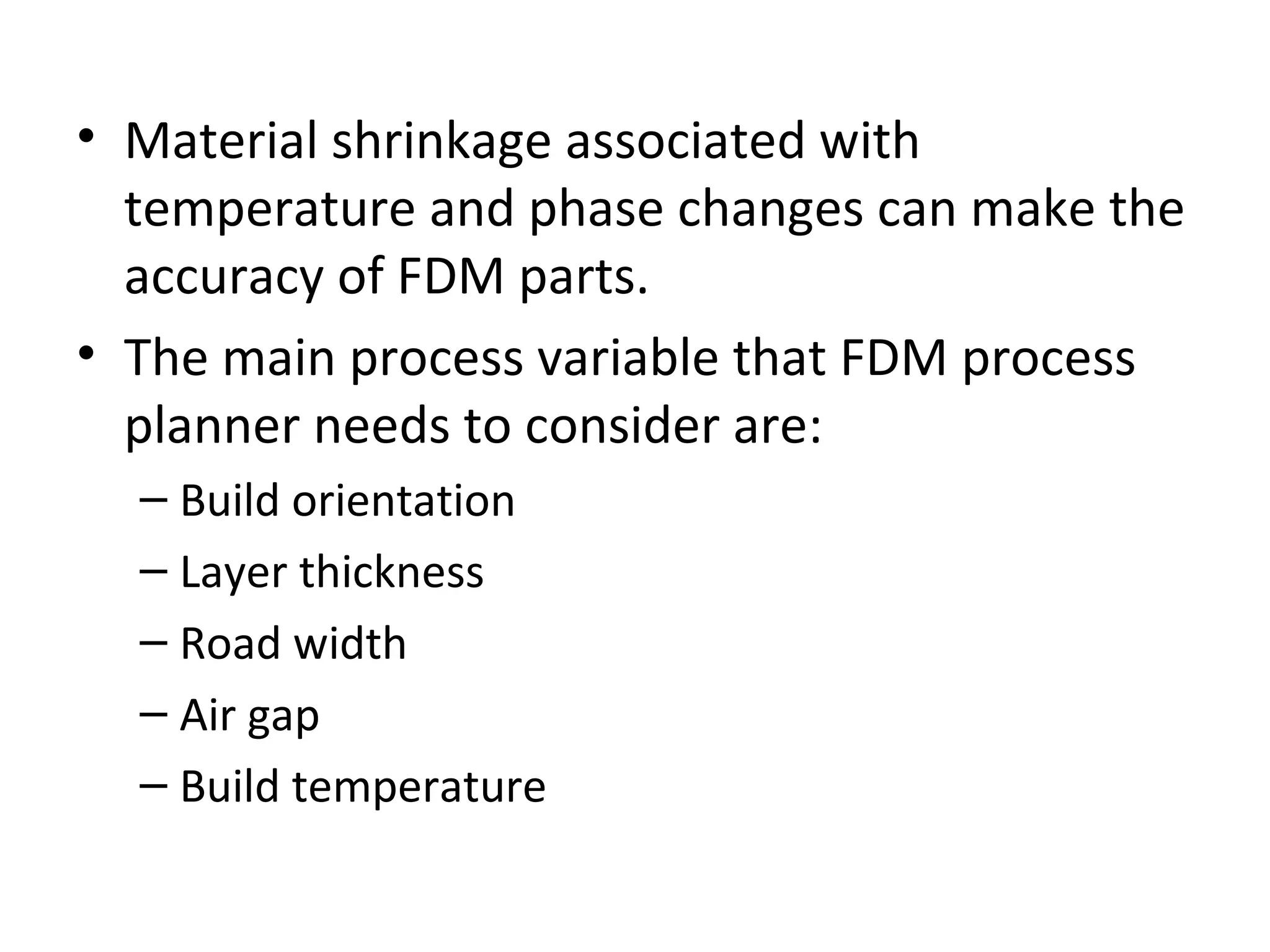 Sla recoating issues & fdm | PPT