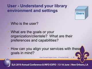 Let’s do a quick survey --- What is a digital library?  Digital library is more or less about digitizing and digital preservation.