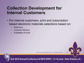 Do you know your users?information preferencesinformation needsinformation consumption capabilitiesinformation seeking behaviorUsersUser-Focused Digital Library:  A Practical Guide       |   14