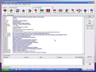 User - Understand your library environment and settings UsersIdentify users’ information needs