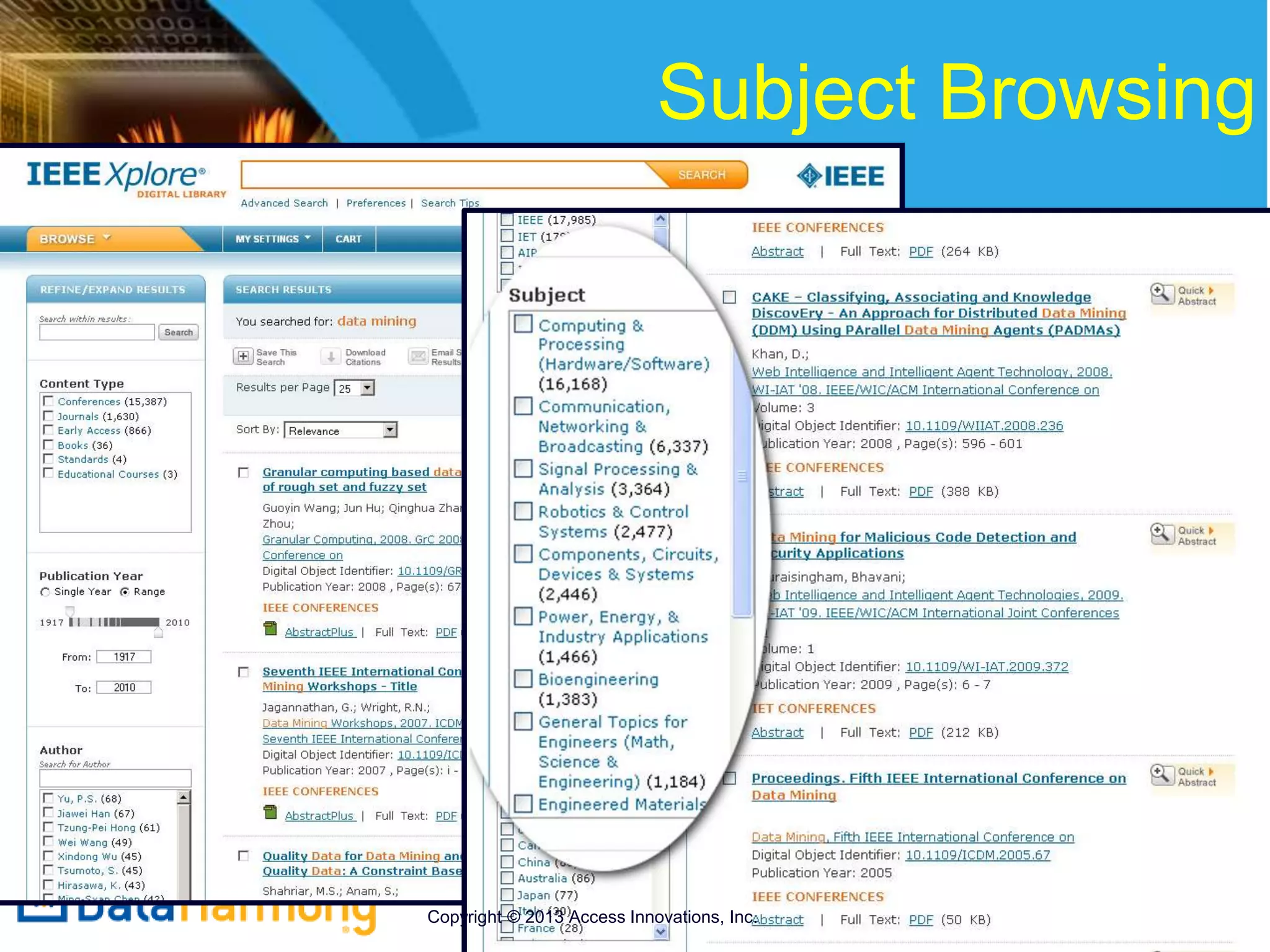 Subject Browsing
Copyright © 2013 Access Innovations, Inc.
 