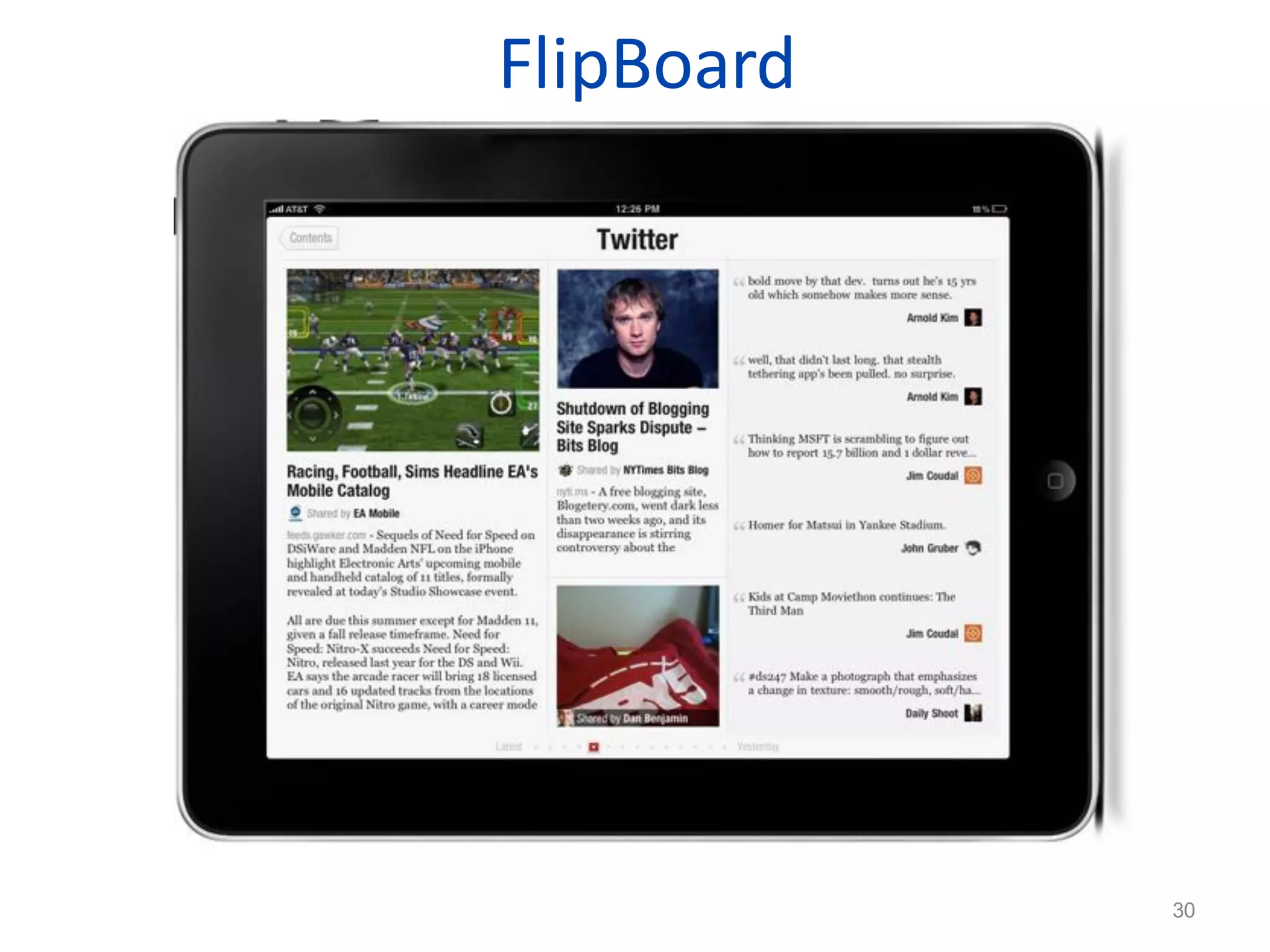 FlipBoard




    30
            30
 