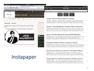 Instapaper
             21
                  21
 