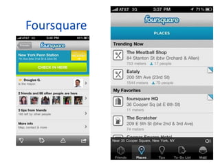 Foursquare




             62
                  62
 