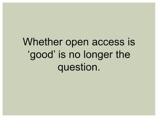 International developments in open access: An overview of trends at the national, funder, and institutional levels