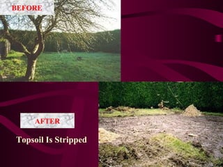 Topsoil Is Stripped AFTER BEFORE 