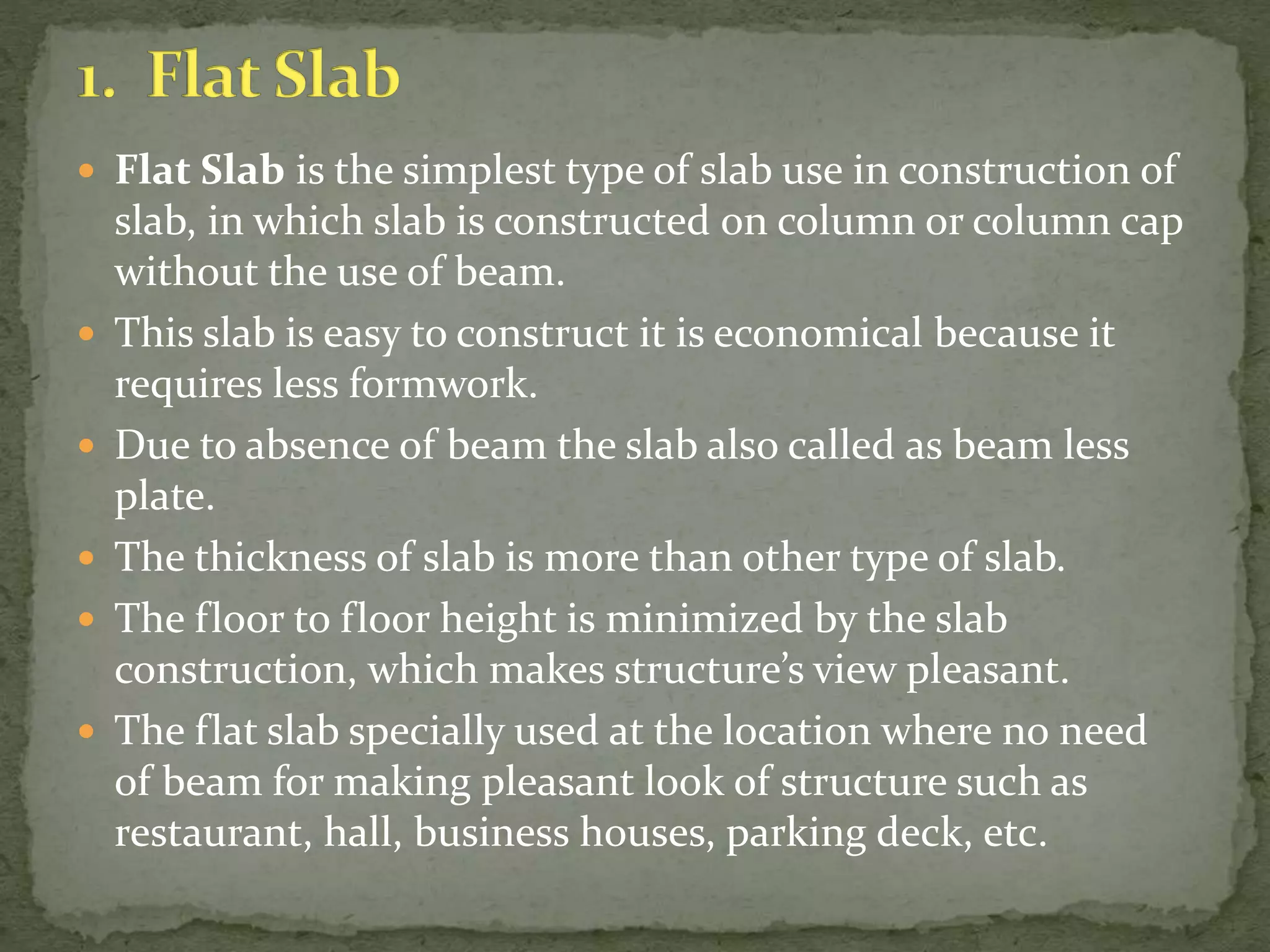 What Is A Slab? And What Are The Different Types Of Slab? | PPTX