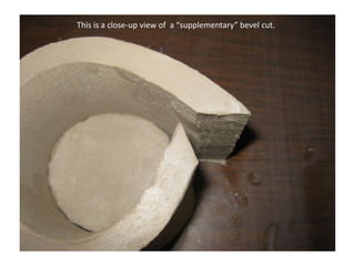 This is a close-up view of  a “supplementary” bevel cut.