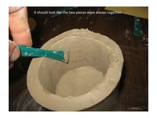 It should look like the two pieces were always together.