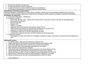 Sílabo de literatura centroamerica