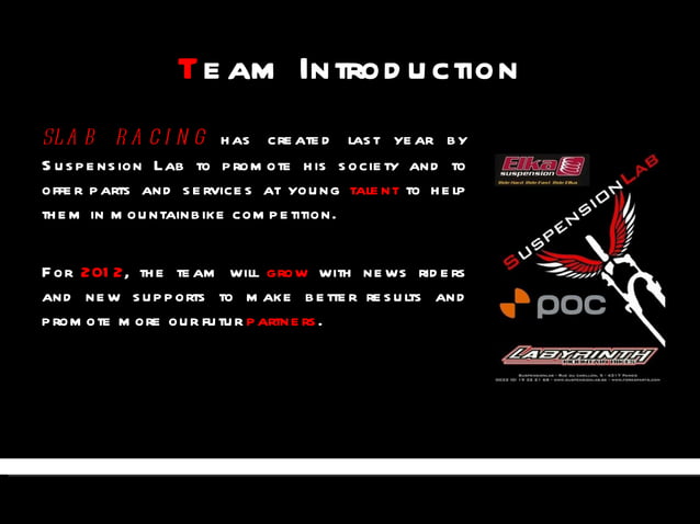 SLAB RACING BOOK 2012 | PPT
