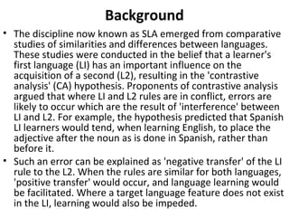 Second Language Acquisition by David Nunan | PPT