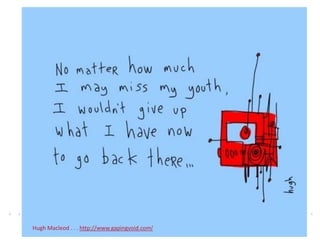 Hugh Macleod . . . http://www.gapingvoid.com/
 