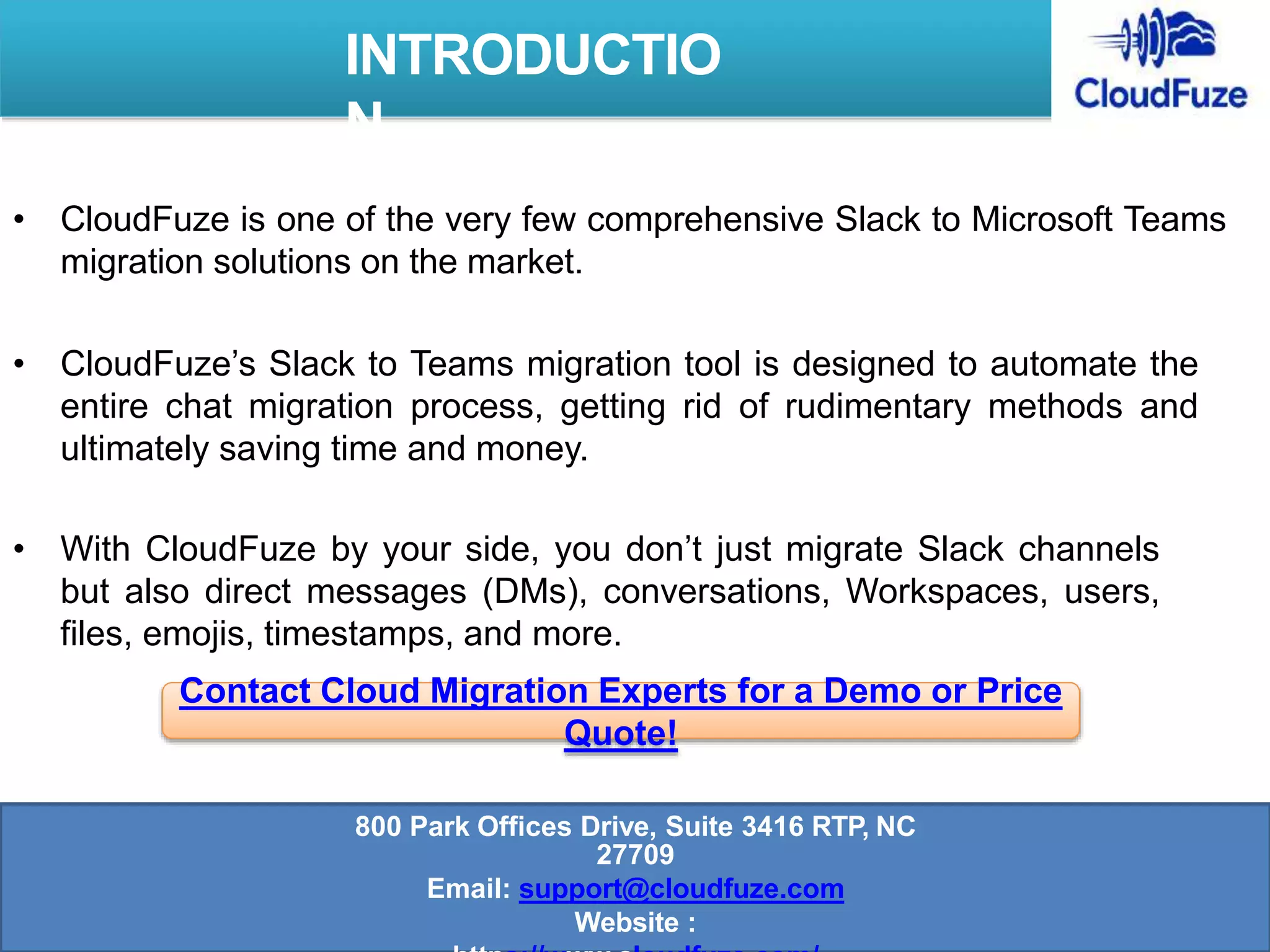 migrate from slack to microsoft teams PPT