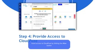 Step 4: Provide Access to
CloudFuze
Grant access to CloudFuze by clicking the Allow
button
 
