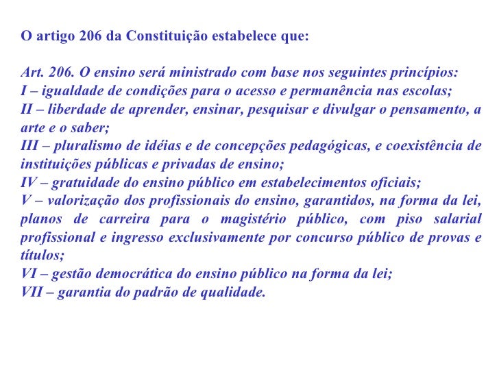 O Ensino Será Ministrado Com Base Nos Seguintes Princípios