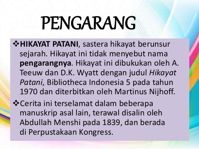 Hikayat Patani